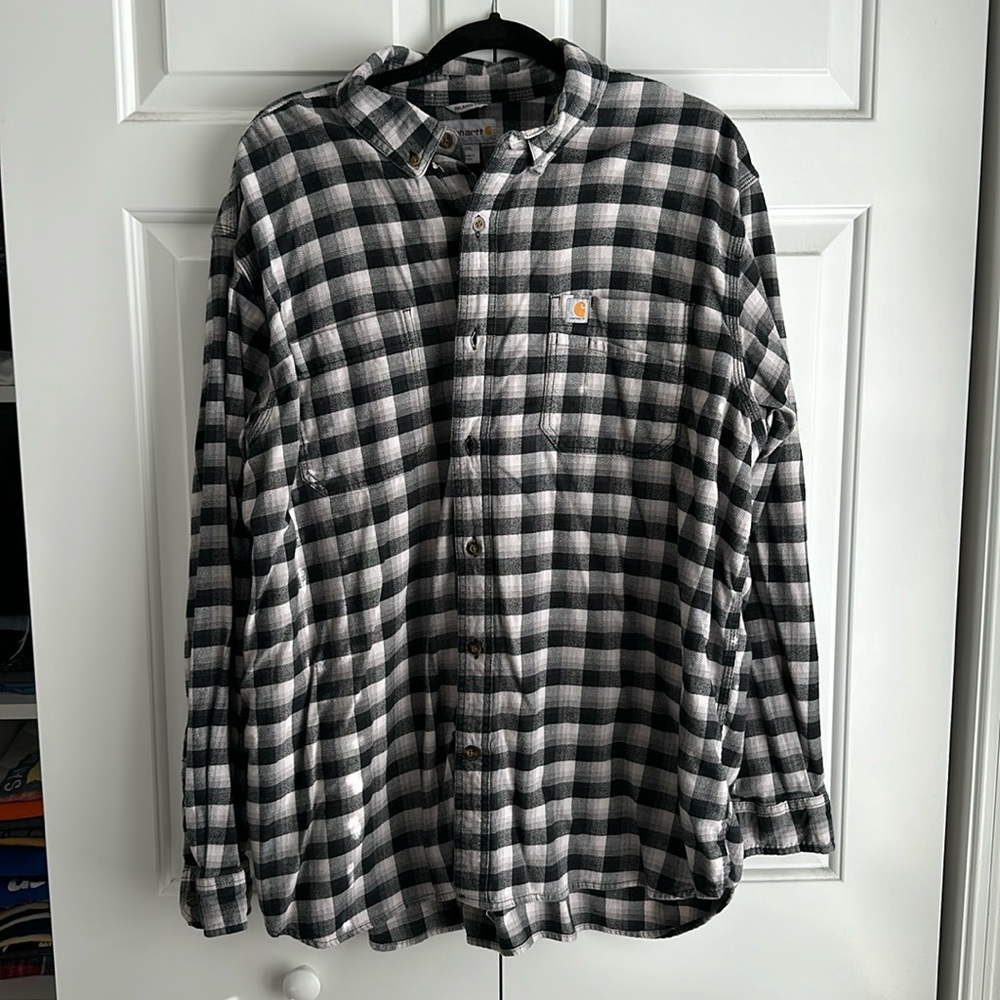 Carhartt Relaxed Fit Plaid Buttom Down Shirt